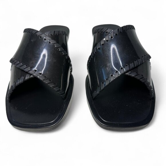 JACK ROGERS Sloane X Band Jelly Sandals, Black, Sz 7, NEW IN BOX - Picture 7 of 11